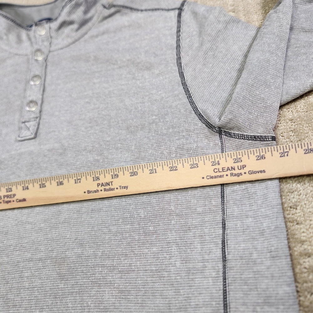 Tommy Bahama Sweatshirt Men XL 1/4 Snap Pullover Stretch Gray Sweater Mock Neck - Picture 6 of 12